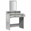 vidaXL Öltözködőasztal fiókkal Beton Szürke 79 x 41 x 140 cm Faanyag