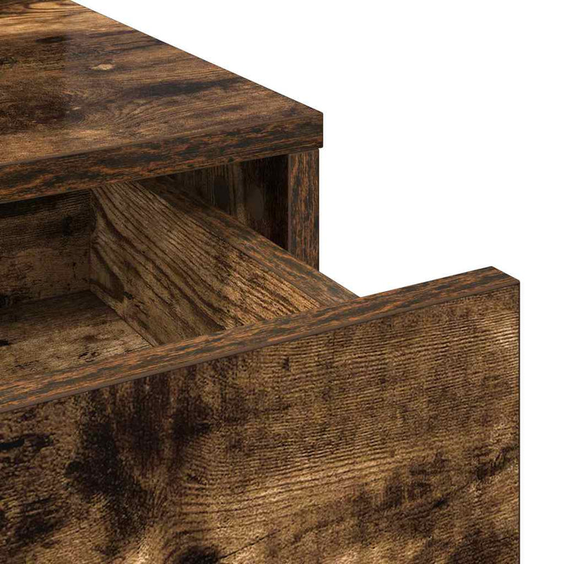 vidaXL Fésülködőasztal fiókkal Füstölt tölgy 79 x 41 x 140 cm Faanyag