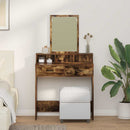 vidaXL Öltözködőasztal fiókkal Füstölt tölgy 79 x 41 x 140 cm Faanyag