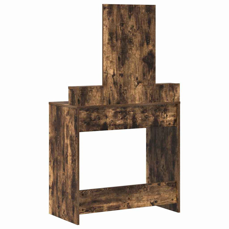 vidaXL Fésülködőasztal fiókkal Füstölt tölgy 79 x 41 x 140 cm Faanyag