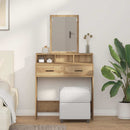 vidaXL Öltözködőasztal fiókkal Artisan tölgy 79 x 41 x 140 cm Faanyag