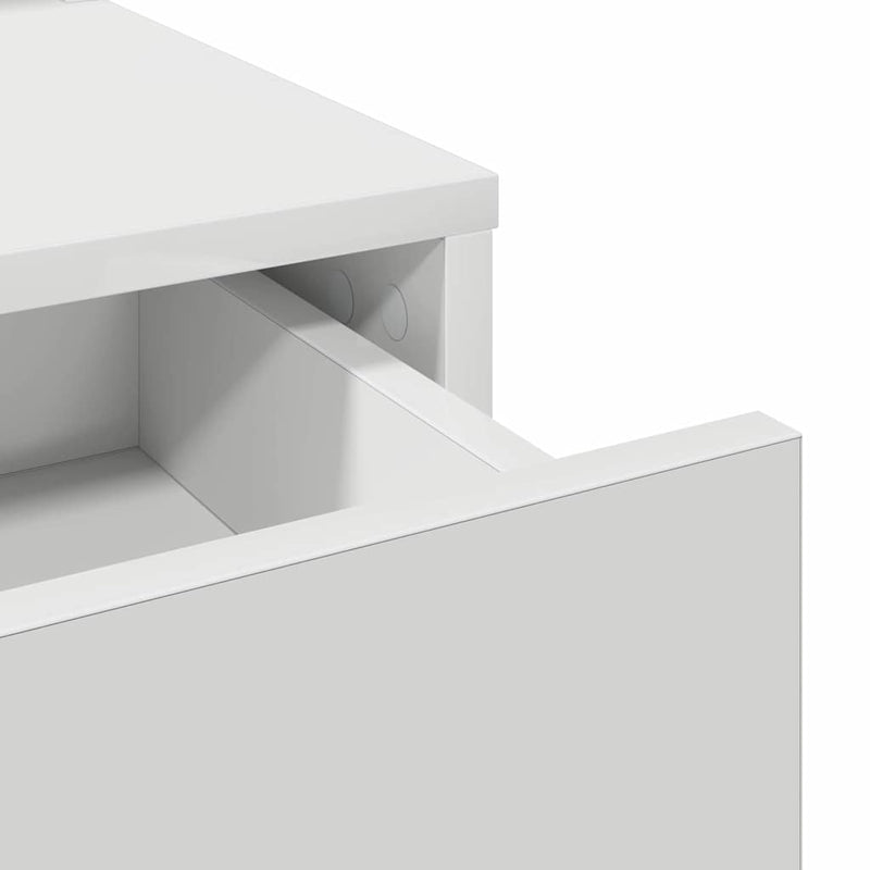vidaXL Fésülködőasztal fiókkal Fehér 100 x 41 x 140 cm Faanyag