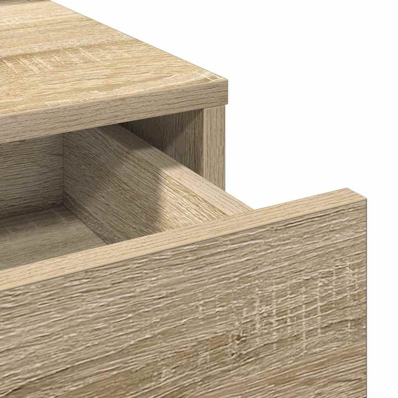 vidaXL Fésülködőasztal fiókkal sonoma tölgy 100 x 41 x 140 cm Faanyag