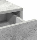 vidaXL Öltözködőasztal fiókkal Beton Szürke 100 x 41 x 140 cm Faanyag