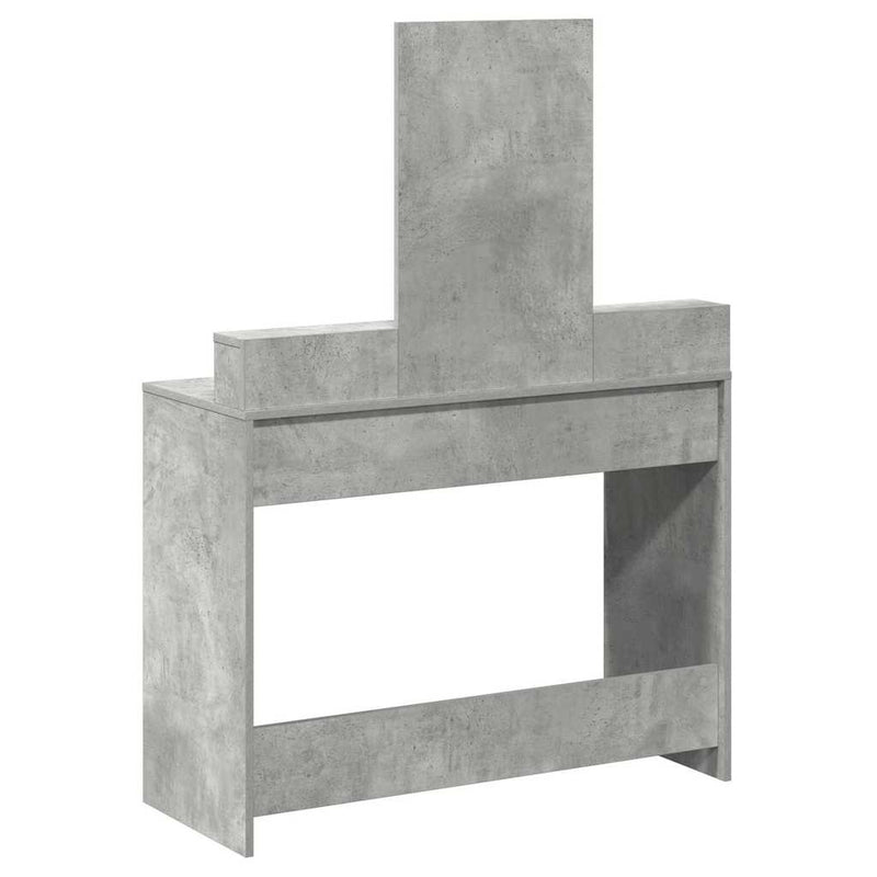 vidaXL Fésülködőasztal fiókkal Beton szürke 100 x 41 x 140 cm Faanyag