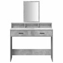 vidaXL Öltözködőasztal fiókkal Beton Szürke 100 x 41 x 140 cm Faanyag