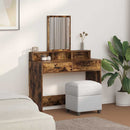 vidaXL Öltözködőasztal fiókkal Füstölt tölgy 100 x 41 x 140 cm Faanyag