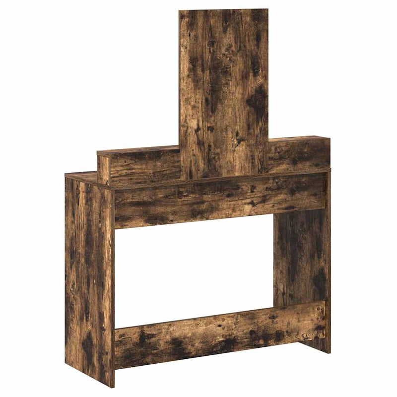 vidaXL Fésülködőasztal fiókkal Füstölt tölgy 100 x 41 x 140 cm Faanyag