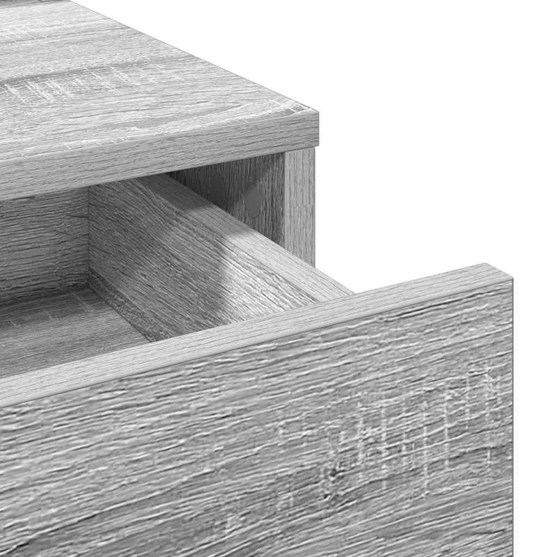vidaXL Fésülködőasztal fiókkal Szürke Sonoma 100 x 41 x 140 cm Faanyag