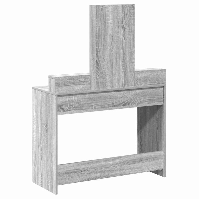 vidaXL Fésülködőasztal fiókkal Szürke Sonoma 100 x 41 x 140 cm Faanyag