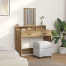 vidaXL Öltözködőasztal fiókkal Artisan tölgy 100 x 41 x 140 cm Faanyag