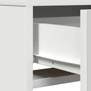 vidaXL Öltözködőasztal tükör lámpákkal Fehér 50 x 41 x 140 cm Faanyag