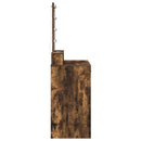 vidaXL Öltözködőasztal tükör lámpákkal Barna 100 x 41 x 140 cm Faanyag