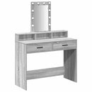 vidaXL Öltözködőasztal fiókkal Szürke 100 x 41 x 140 cm Faanyag