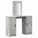 vidaXL Öltözködőasztal ajtóval Világosszürke 102 x 33 x 135 cm Faanyag