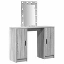 vidaXL Öltözködőasztal tárolóval Szürke 102 x 33 x 135 cm Faanyag