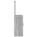 vidaXL Öltözködőasztal tárolóval Szürke 102 x 33 x 135 cm Faanyag