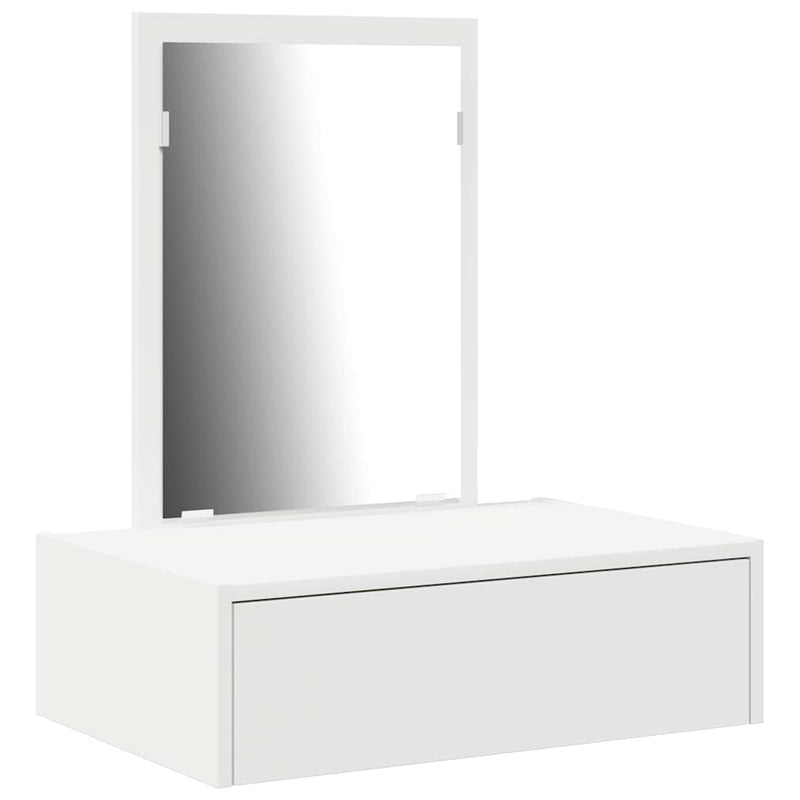 vidaXL Öltözködőasztal fiókkal tárolóval Fehér 60 x 40 x 70 cm Faanyag