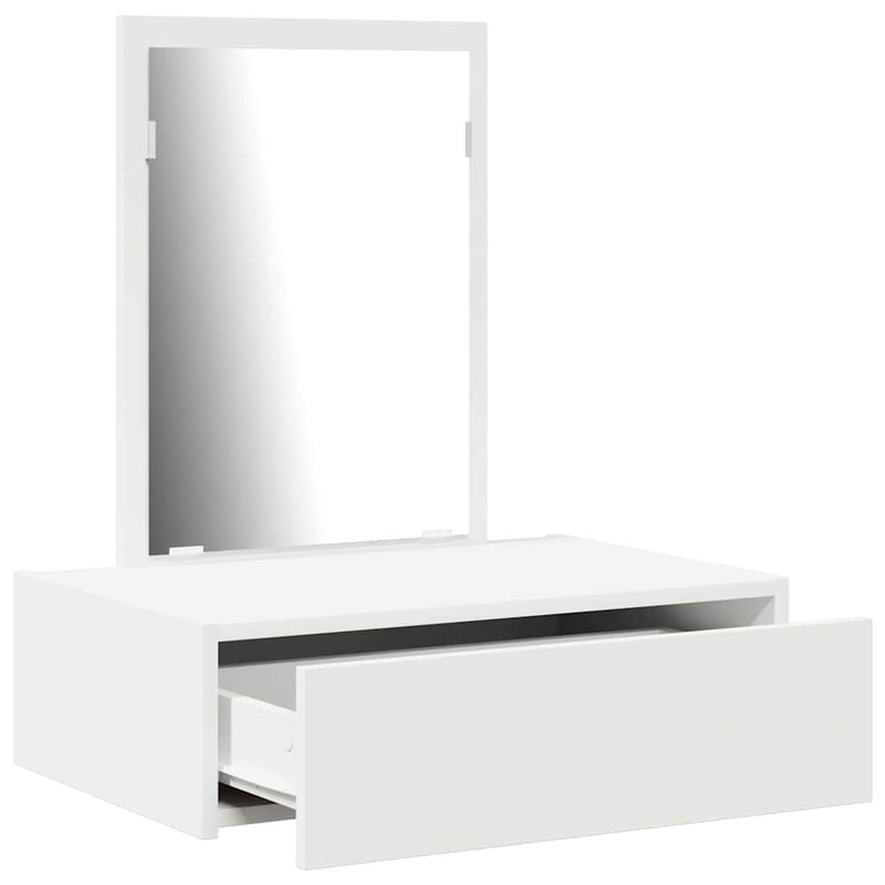 vidaXL Öltözködőasztal fiókkal tárolóval Fehér 60 x 40 x 70 cm Faanyag