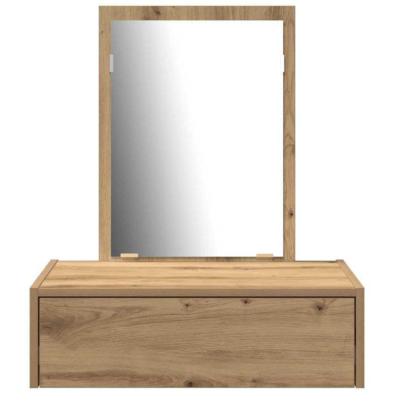 vidaXL Öltözködőasztal fiókkal tárolóval Barna 60 x 40 x 70 cm Faanyag