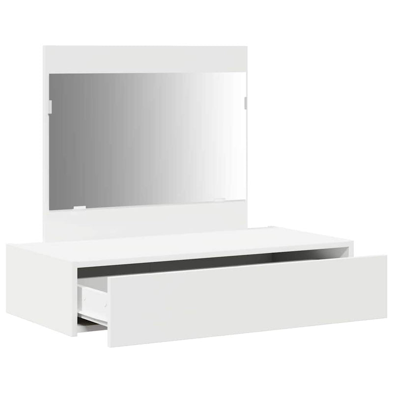 vidaXL Öltözködőasztal fiókkal tárolóval Fehér 83 x 40 x 70 cm Faanyag