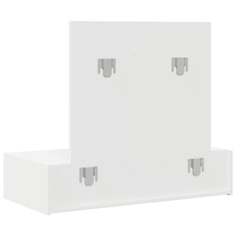 vidaXL Öltözködőasztal fiókkal tárolóval Fehér 83 x 40 x 70 cm Faanyag