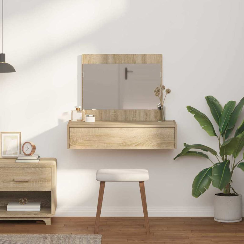 vidaXL Öltözködőasztal fiókkal tárolóval Barna 83 x 40 x 70 cm Faanyag