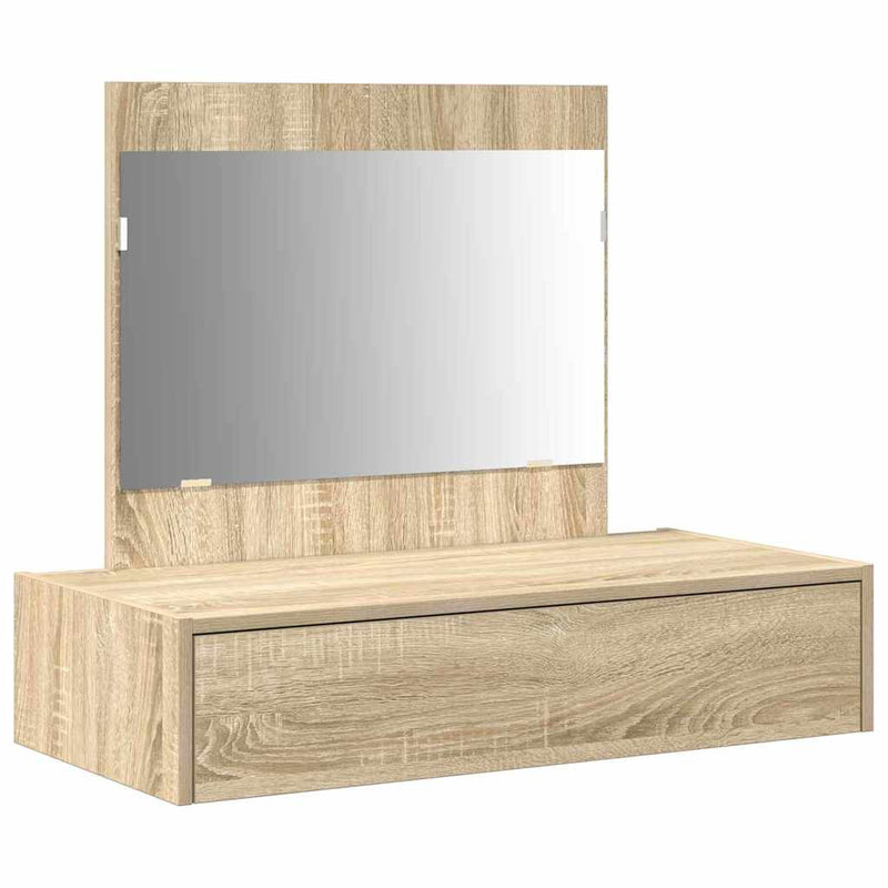 vidaXL Öltözködőasztal fiókkal tárolóval Barna 83 x 40 x 70 cm Faanyag