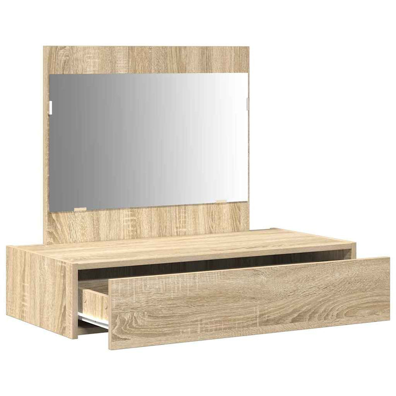 vidaXL Öltözködőasztal fiókkal tárolóval Barna 83 x 40 x 70 cm Faanyag