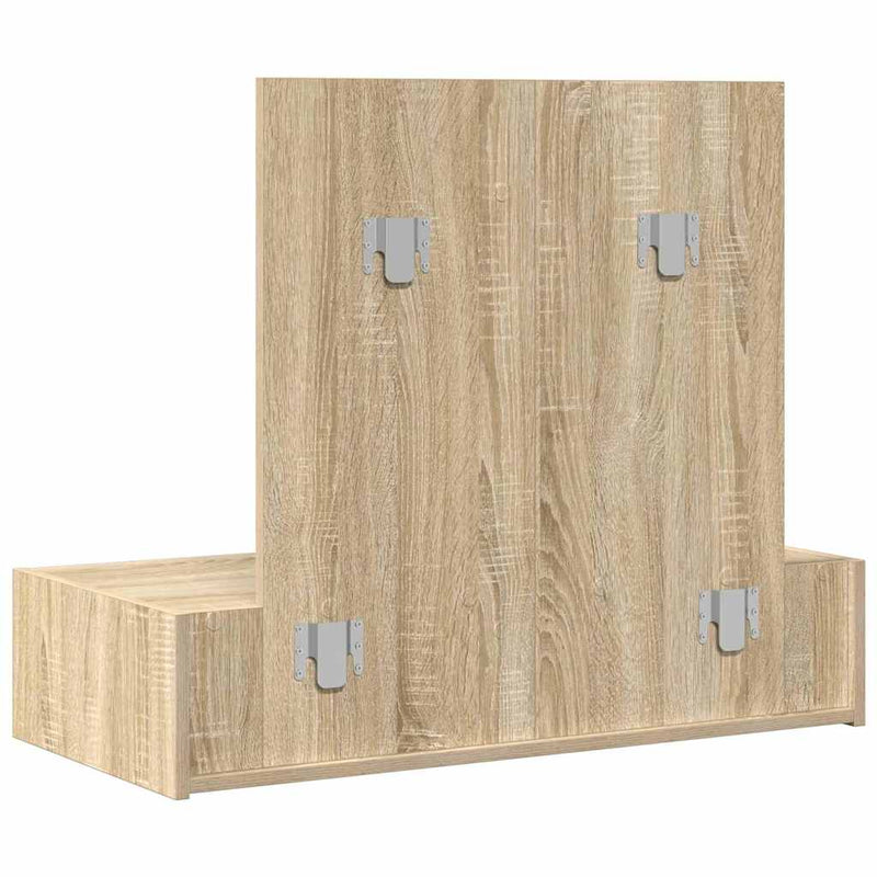 vidaXL Öltözködőasztal fiókkal tárolóval Barna 83 x 40 x 70 cm Faanyag