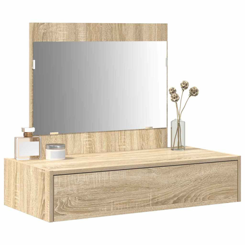 vidaXL Öltözködőasztal fiókkal tárolóval Barna 83 x 40 x 70 cm Faanyag