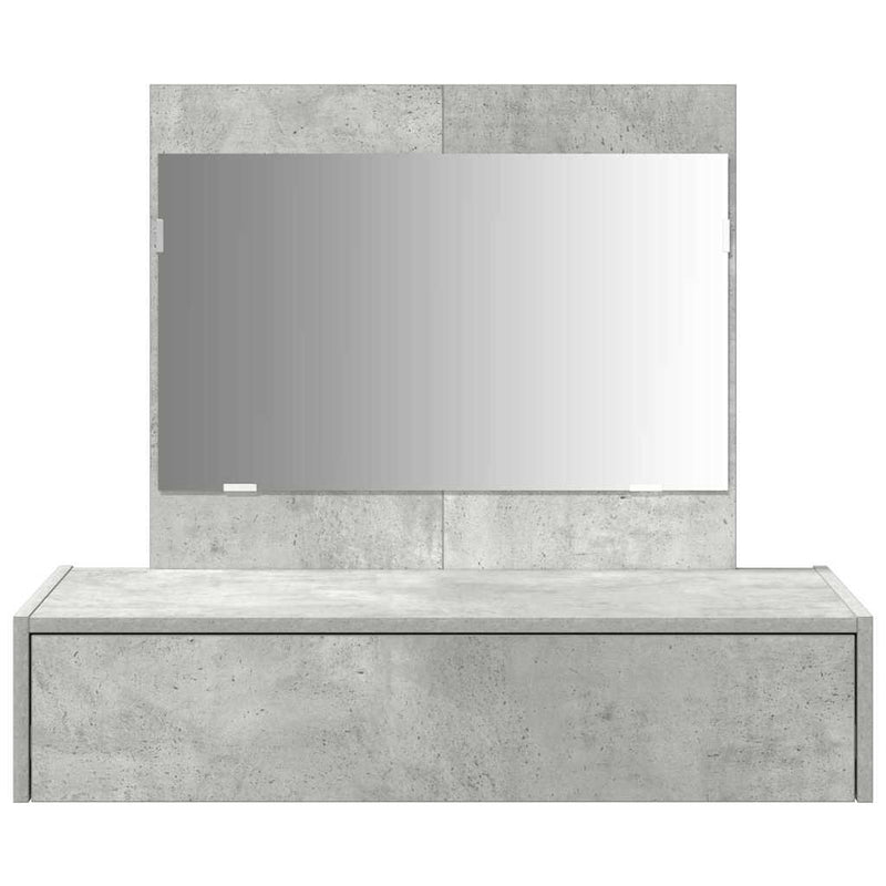vidaXL Öltözködőasztal fiókkal tükörrel Szürke 83 x 40 x 70 cm Faanyag