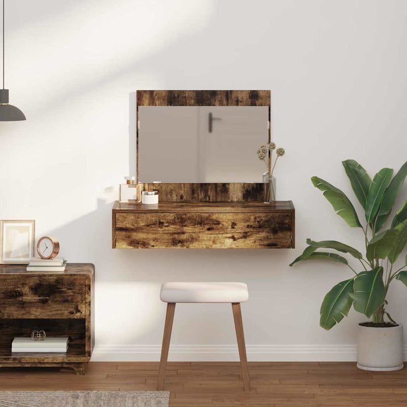 vidaXL Öltözködőasztal fiókkal tárolóval Barna 83 x 40 x 70 cm Faanyag