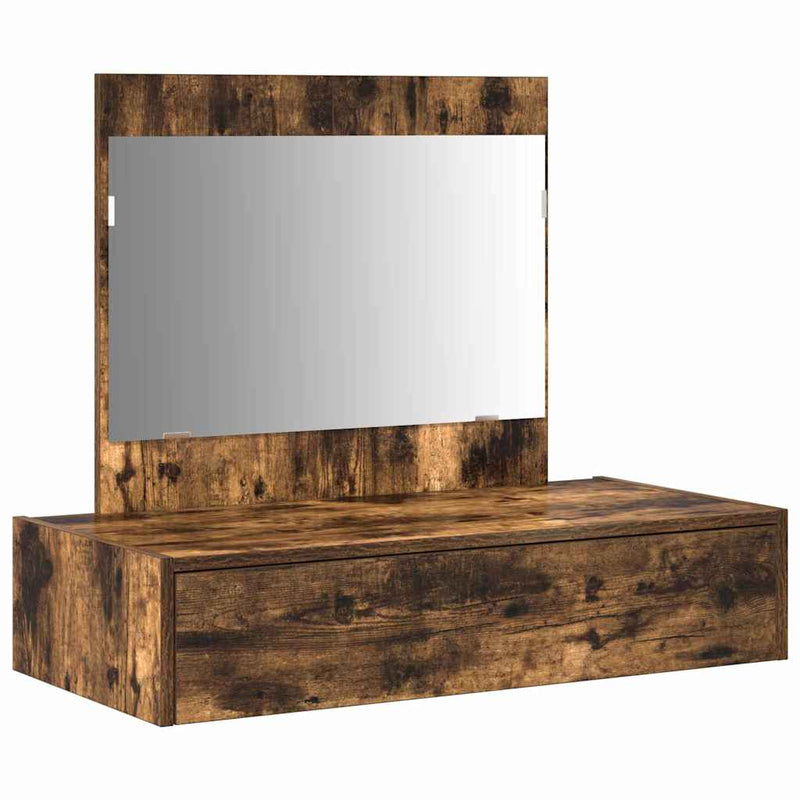 vidaXL Öltözködőasztal fiókkal tárolóval Barna 83 x 40 x 70 cm Faanyag