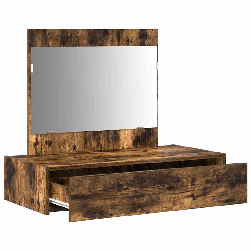 vidaXL Öltözködőasztal fiókkal tárolóval Barna 83 x 40 x 70 cm Faanyag