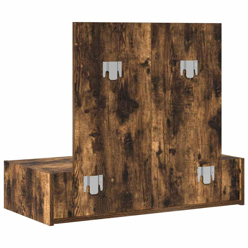 vidaXL Öltözködőasztal fiókkal tárolóval Barna 83 x 40 x 70 cm Faanyag