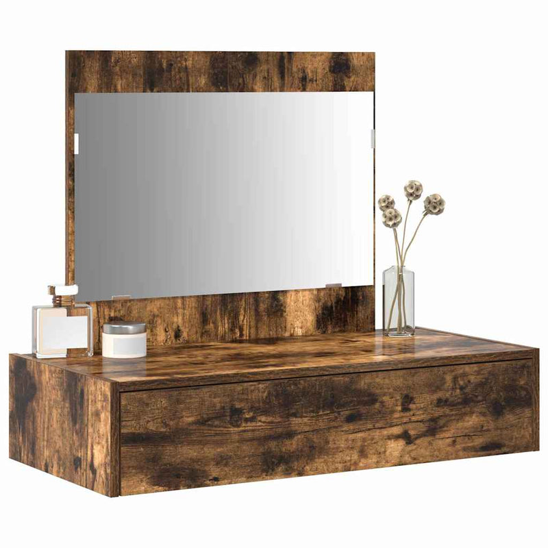 vidaXL Öltözködőasztal fiókkal tárolóval Barna 83 x 40 x 70 cm Faanyag