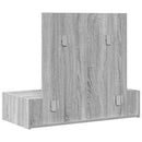 vidaXL Öltözködőasztal fiókkal tükörrel Szürke 83 x 40 x 70 cm Faanyag