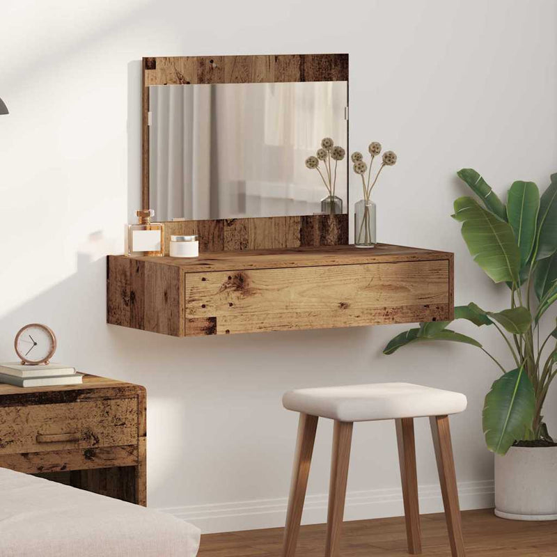 vidaXL Öltözködőasztal fiókkal tárolóval Barna 83 x 40 x 70 cm Faanyag
