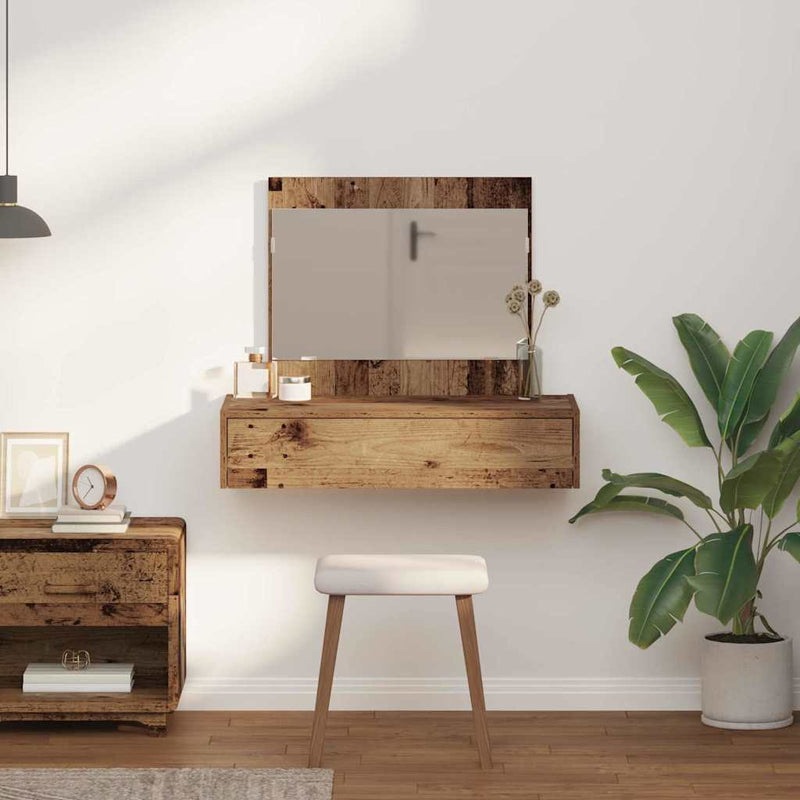 vidaXL Öltözködőasztal fiókkal tárolóval Barna 83 x 40 x 70 cm Faanyag
