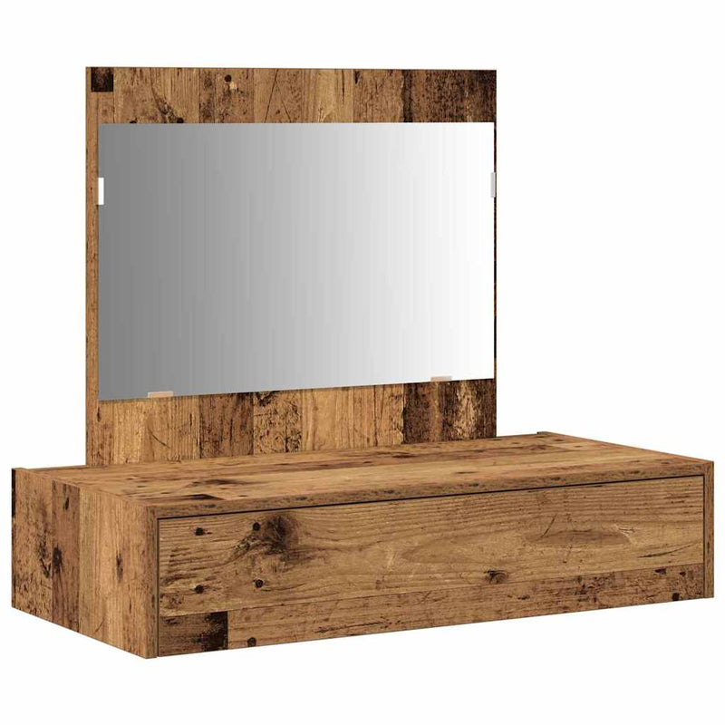 vidaXL Öltözködőasztal fiókkal tárolóval Barna 83 x 40 x 70 cm Faanyag