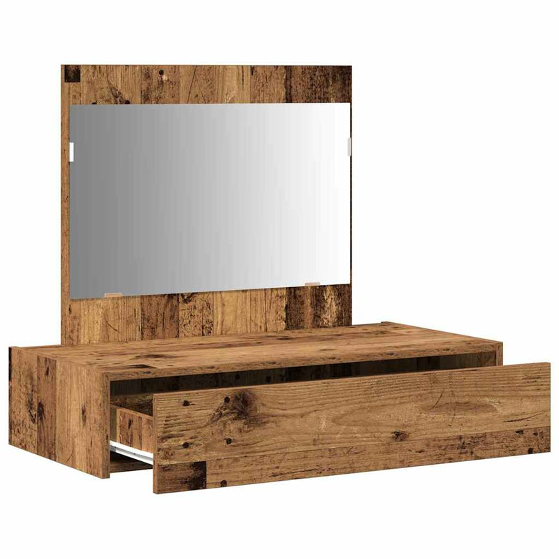 vidaXL Öltözködőasztal fiókkal tárolóval Barna 83 x 40 x 70 cm Faanyag