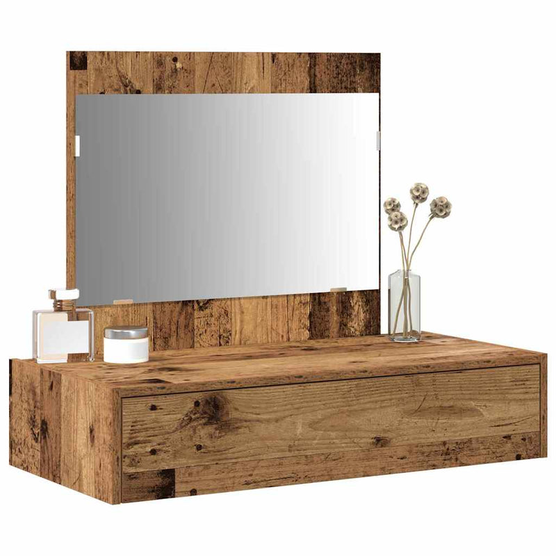 vidaXL Öltözködőasztal fiókkal tárolóval Barna 83 x 40 x 70 cm Faanyag