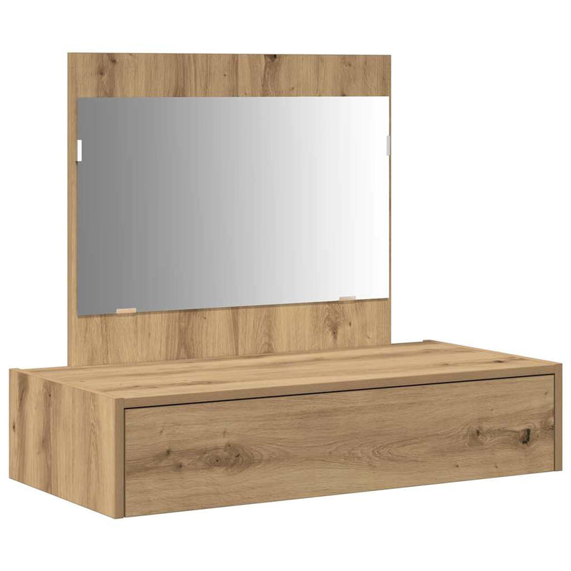 vidaXL Öltözködőasztal fiókkal tárolóval Barna 83 x 40 x 70 cm Faanyag