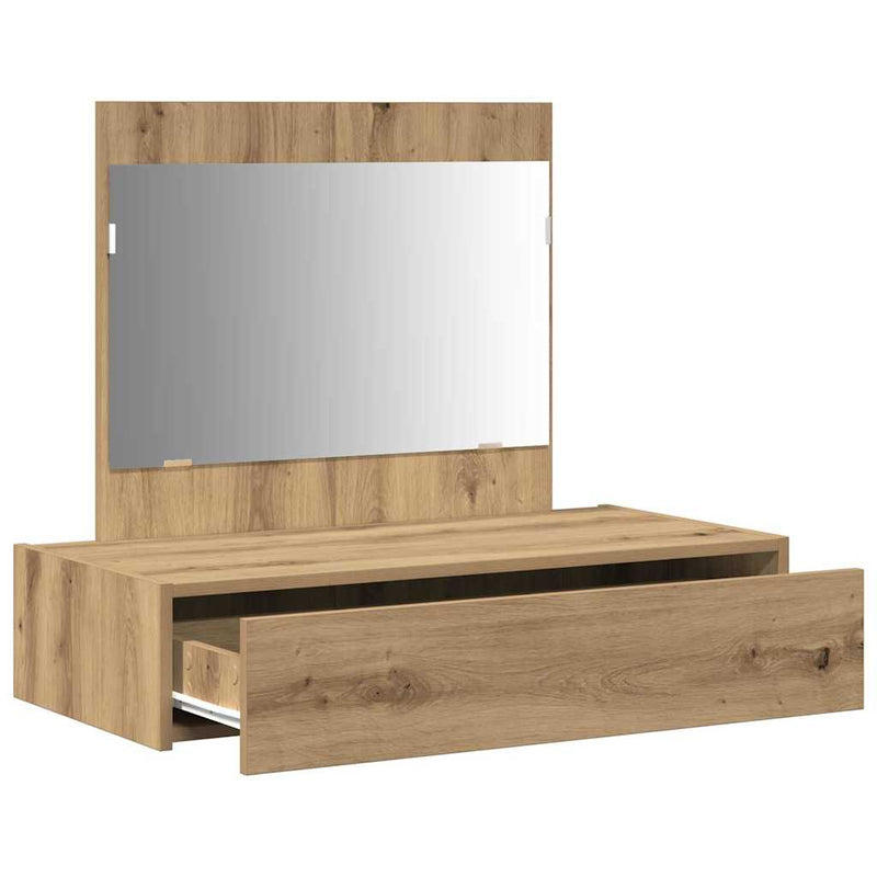vidaXL Öltözködőasztal fiókkal tárolóval Barna 83 x 40 x 70 cm Faanyag