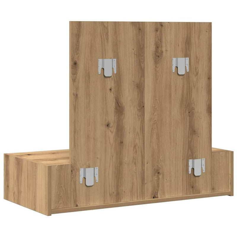 vidaXL Öltözködőasztal fiókkal tárolóval Barna 83 x 40 x 70 cm Faanyag