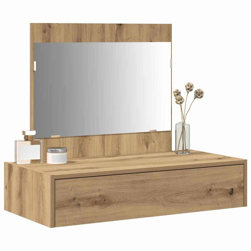 vidaXL Öltözködőasztal fiókkal tárolóval Barna 83 x 40 x 70 cm Faanyag