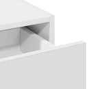 vidaXL Öltözködőasztal fiókkal tükörrel Fehér 100 x 40 x 70 cm Faanyag