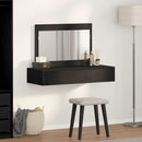 vidaXL Öltözködőasztal fiókkal Fekete 100 x 40 x 70 cm Faanyag