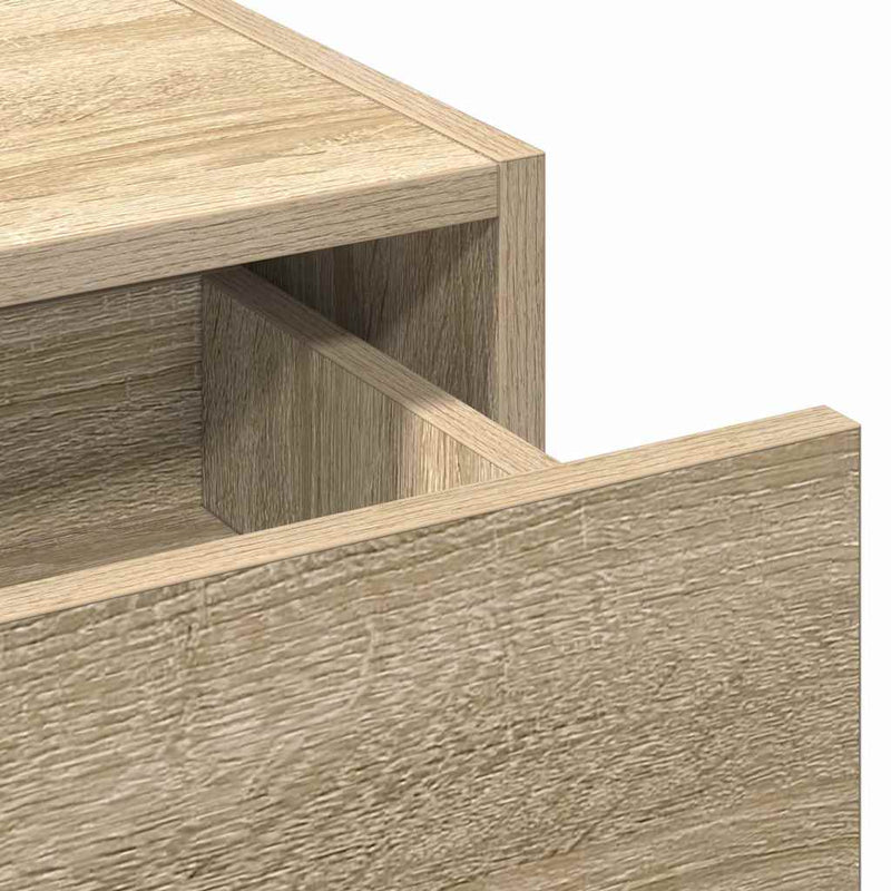vidaXL Öltözködőasztal fiókkal tükörrel Barna 100 x 40 x 70 cm Faanyag